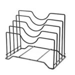 Multi Functional Kitchen Cutting Board And Pot Lid Organizer Rack Durable Space Saving Storage Solution For Daily Use - Image 3
