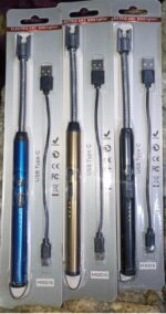 360° Outdoor Kitchen Lighter – USB Rechargeable Electronic Arc Lighter with Flexible Neck, Safety Lock, Windproof & Eco-Friendly Design (Random Colors) - Image 5