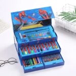 Multi Colour 54 Pieces Kids Art Artist Set In A Box With Drawers Pens Pencils Crayons Paints Providing Creative Designs - Boys - Image 3