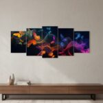 5-Piece Elegant Butterfly Wall Art Frame Set