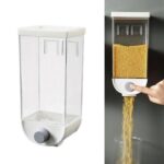 1Pc 1500ml Self-Adhesive Grain Dispenser | Wall Mounted Rice & Grain Storage Box | Kitchen Food Organizer Container | Dry Fruit Dispenser - Image 2