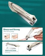 Premium Manicure & Pedicure Kit – Stainless Steel Nail Clippers Set with Grooming Tools for Hand, Foot & Facial Care – Travel Case Included ( 10 PCS Creative Smiley Nail Tool Set ) - Image 7