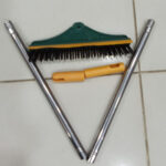 Broom Wiper 2 In 1 Dual Purpose Cleaning Tool With Strong Bristles And Built In Wiper Blade - Image 2
