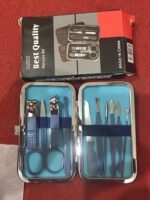 Premium Manicure & Pedicure Kit – Stainless Steel Nail Clippers Set with Grooming Tools for Hand, Foot & Facial Care – Travel Case Included ( 10 PCS Creative Smiley Nail Tool Set )