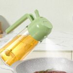 2 in 1 Oil Sprayer Bottle Kitchen Tool for Cooking Baking BBQ Easy Spray and Convenient Use - 470ML - Image 5