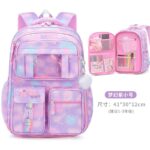 School Backpack for Daily Use – High Quality Durable Material with Multiple Pockets (Blue) - Image 2