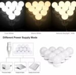 Dimmable LED Vanity Mirror Lights Kit – 10 LED Hollywood Style Bulbs for Makeup Dressing Table & Bathroom Mirror - Image 2