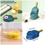 2-in-1 Manual Dumpling Maker & Dough Press Machine | Portable Samosa & Gujiya Mould Tool | Easy Kitchen DIY Pastry Accessory - Image 3