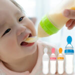Baby Spoon Feeder | 90ml Silicone Feeding Bottle with Spoon | Infant & Toddler Food Supplement Bottle - Image 4