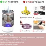 3 In 1 Electric Makeup Brush Cleaner Makeup Brushes Drying Rack Brush Holder Stand Tool Automatic Make Up Brush Cleaner Machine - Image 4