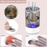 3 In 1 Electric Makeup Brush Cleaner Makeup Brushes Drying Rack Brush Holder Stand Tool Automatic Make Up Brush Cleaner Machine - Image 2