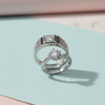 Alloy Adjustable Couple Ring – Stylish Matching Rings for Lovers | Unisex Design (With Box) - Image 2