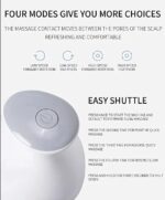 Electric Scalp Massager with 4 Tissue Kneading Nodes – Waterproof Handheld Head & Full Body Massager for Stress Relief - Image 6