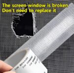 Window Screen Net Repair Tape – Strong Adhesive Mesh Tape for Door & Window Screen Repair, Easy Fix for Holes and Tears | 2 Meter