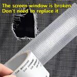 Window Screen Net Repair Tape – Strong Adhesive Mesh Tape for Door & Window Screen Repair, Easy Fix for Holes and Tears | 2 Meter