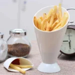 French Fries Cup potato Fries Holder with ketchup Holder for Sauce (Random Color ) - Image 5