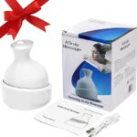 Electric Scalp Massager with 4 Tissue Kneading Nodes – Waterproof Handheld Head & Full Body Massager for Stress Relief
