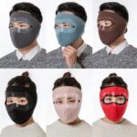 Full Face Shield | Dustproof Anti‑Fog | Winter Warm Fleece Mask | Windproof Riding HD Shield – 1Pc Random Colour - Image 2