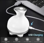 Electric Scalp Massager with 4 Tissue Kneading Nodes – Waterproof Handheld Head & Full Body Massager for Stress Relief - Image 2