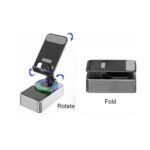 3-in-1 Rotating Foldable Mobile Phone Stand with Built-in Bluetooth Speaker – Adjustable Desktop Holder for Smartphones - Image 2