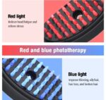 Rechargeable Electric Hair Growth Comb with Steam Spray & Red/Blue LED Therapy – Scalp Massage Anti Hair Fall Brush with 3 Vibration Modes - Image 5