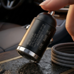 G-Golden 60W QC 4.0 Fast Car Charger – Dual Port High-Quality Multi-Device Charging, Black