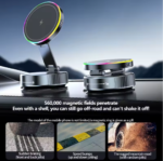 Magnetic Strong Magnetic Phone Holder Foldable Design 360° Adjustable Vacuum Mount for Car/Desk/Bathroom/Universal Use for home - Image 3