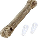 Portable Laundry Rope Clothesline – Adjustable Clothes Drying Line with Hooks | Strong & Durable for Indoor & Outdoor Use