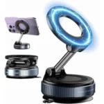 Magnetic Strong Magnetic Phone Holder Foldable Design 360° Adjustable Vacuum Mount for Car/Desk/Bathroom/Universal Use for home - Image 2