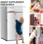 Child Safety Refrigerator Lock – Self-Adhesive Fridge & Freezer Door Lock with Double Safety Button – Easy One-Hand Use - Image 4