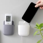 1 Pcs U Shape Wall Mounted Mobile And Remote Holder | Wall Mounted Storage Case for Remote, Toothbrush, Mobile Phone Plug Holder | Multifunctional Storage Holder (random color) - Image 5