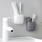 1 Pcs U Shape Wall Mounted Mobile And Remote Holder | Wall Mounted Storage Case for Remote, Toothbrush, Mobile Phone Plug Holder | Multifunctional Storage Holder (random color) - Image 6